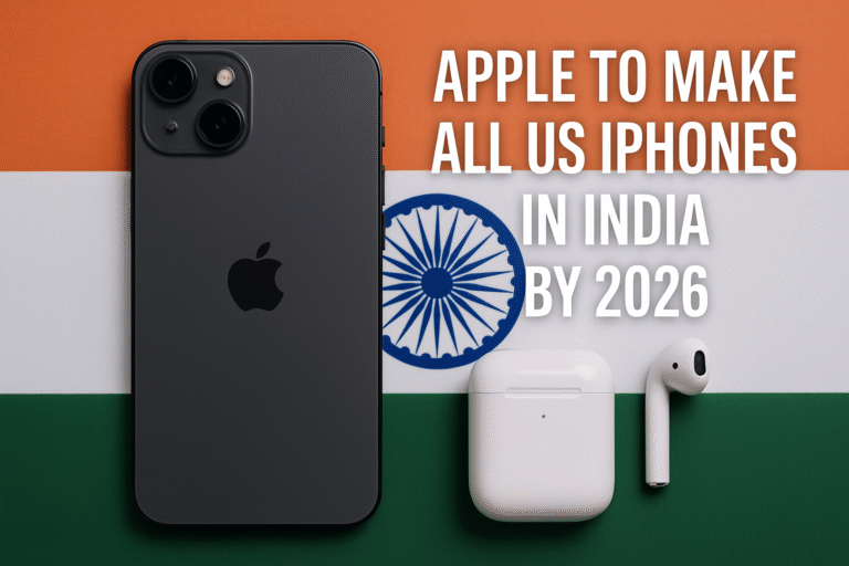 Apple to Make All US iPhones in India by 2026: A Trade Shift with Global Implications