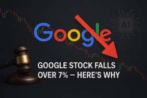 Read more about the article Why Alphabet (Google) Stock Fell Over 7%: Antitrust Fears, AI Pressure, and Apple’s Surprise Move
