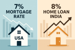 Read more about the article Why Mortgage Rates Are Trending in May 2025: A Tale of Two Markets – U.S. and India